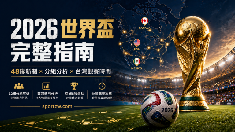 2026 FIFA 世界盃完整指南：48 隊分析、賽程、觀賽攻略