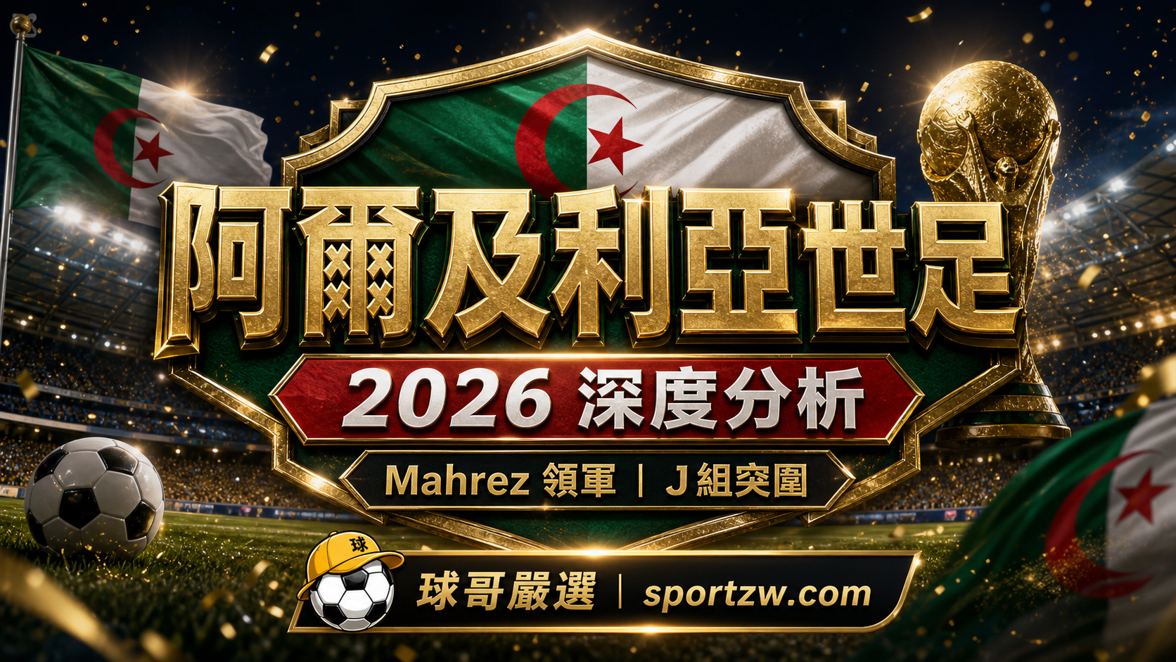 阿爾及利亞世界盃2026深度分析精選圖,Mahrez領軍與J組突圍主題