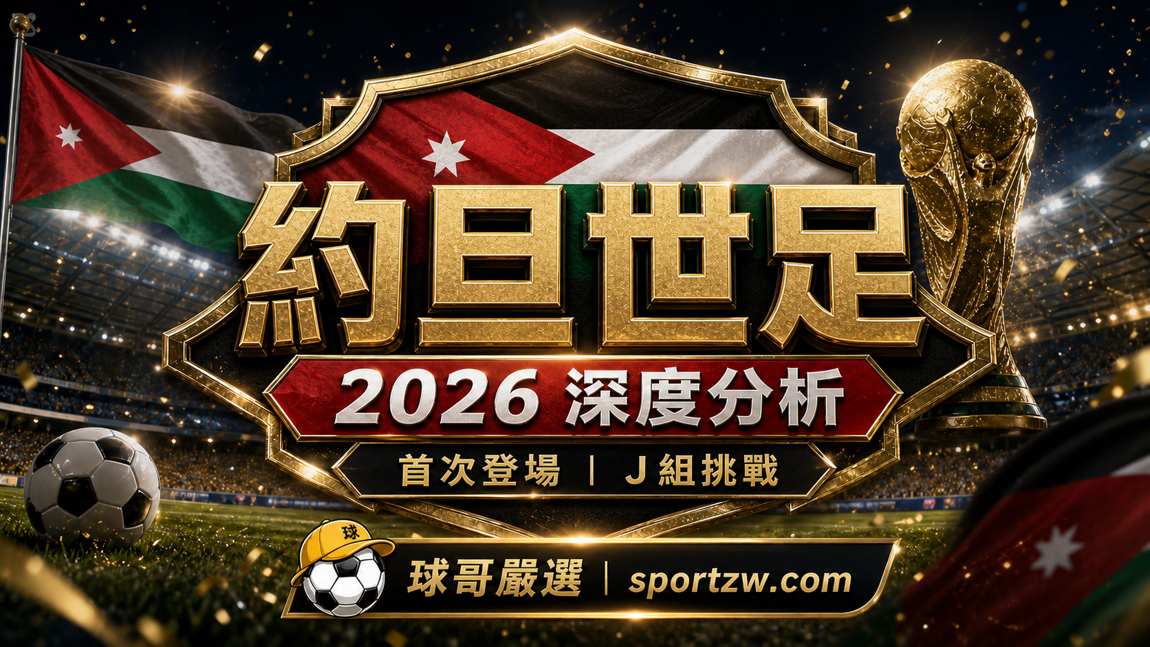 約旦世界盃2026深度分析精選圖,隊史首次登場與J組挑戰主題