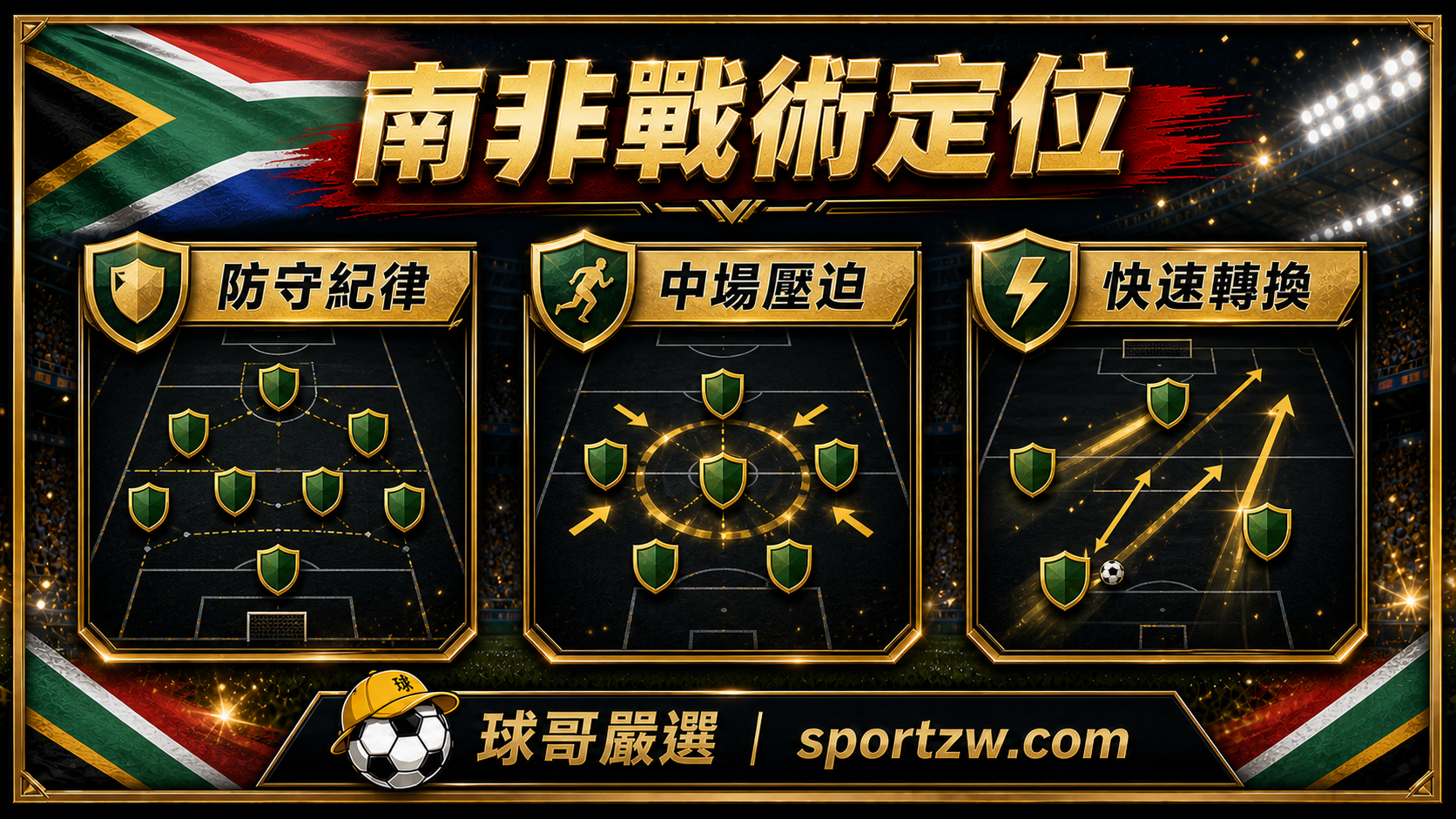 南非世界盃2026戰術定位圖,防守紀律、中場壓迫與快速轉換