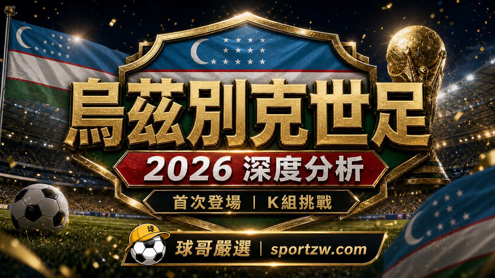 烏茲別克世界盃2026深度分析精選圖，隊史首次登場與K組挑戰主題