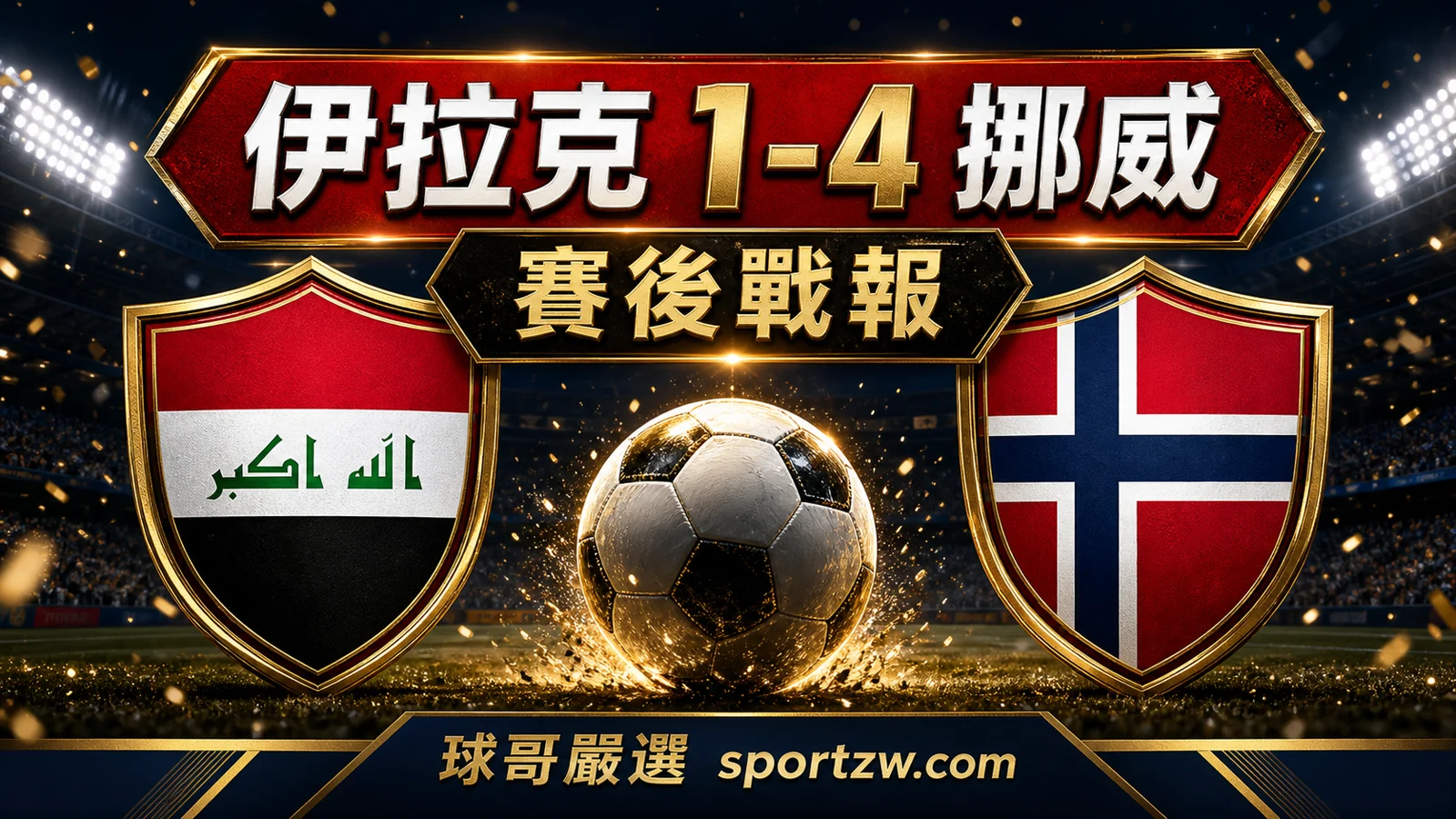 伊拉克 1-4 挪威賽後戰報,球哥嚴選 sportzw.com