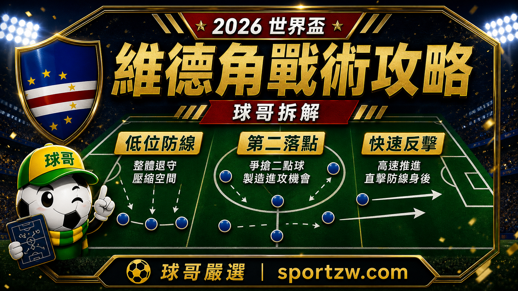 維德角戰術攻略,低位防線、第二落點、快速反擊,球哥拆解 sportzw.com