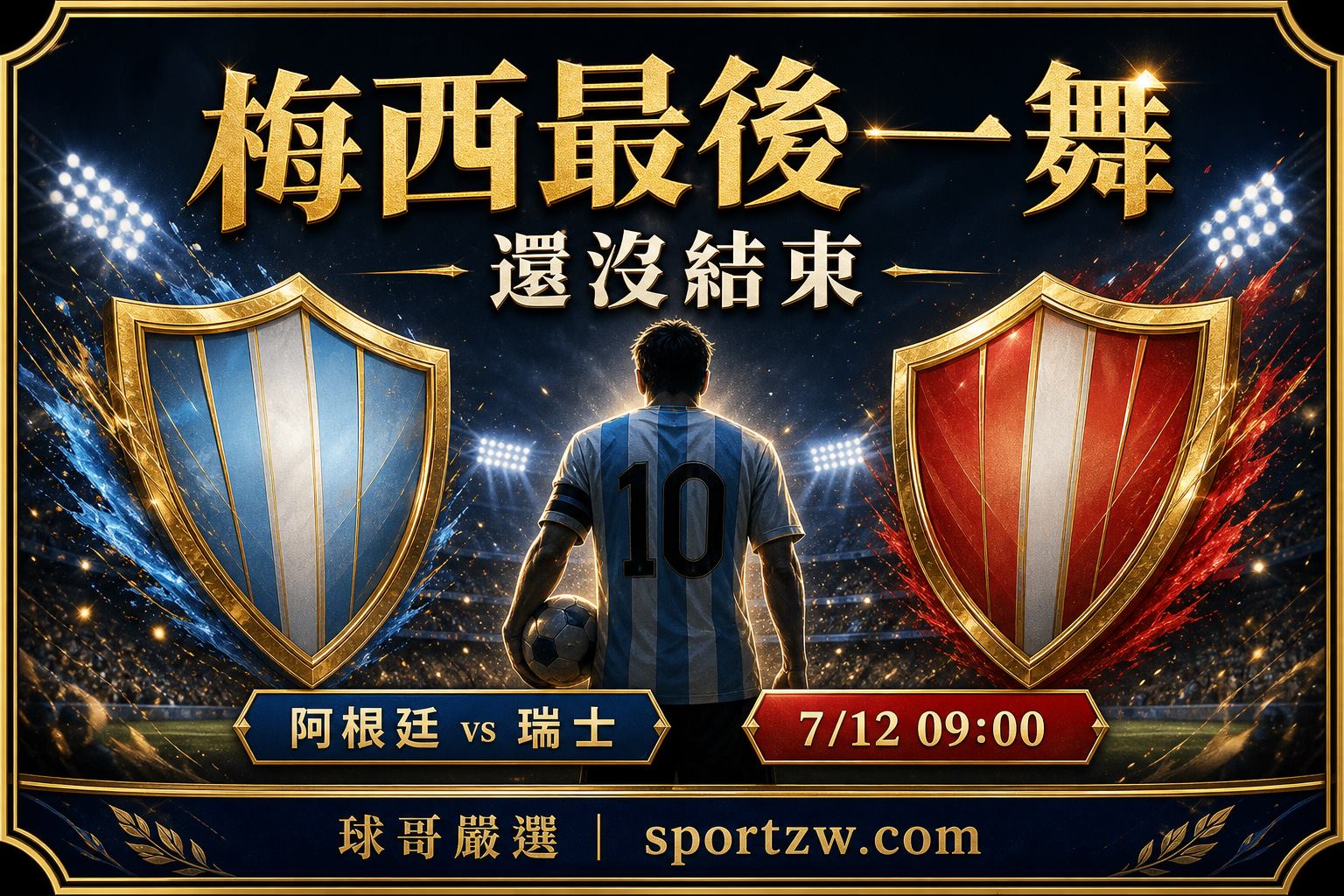 梅西最後一舞還沒結束 阿根廷對瑞士 7月12日早上9點