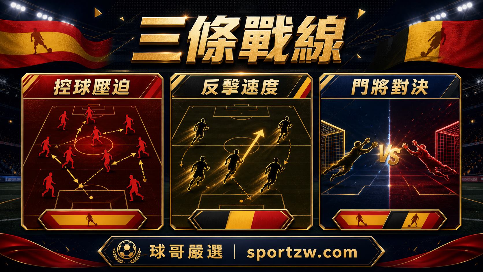 西班牙比利時三條戰線 控球壓迫 反擊速度 門將對決