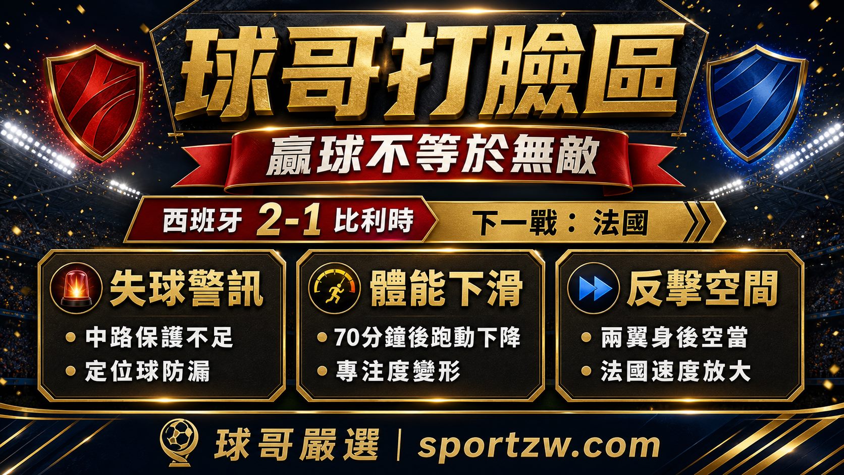 球哥打臉區贏球不等於無敵西班牙2比1比利時後的隱憂