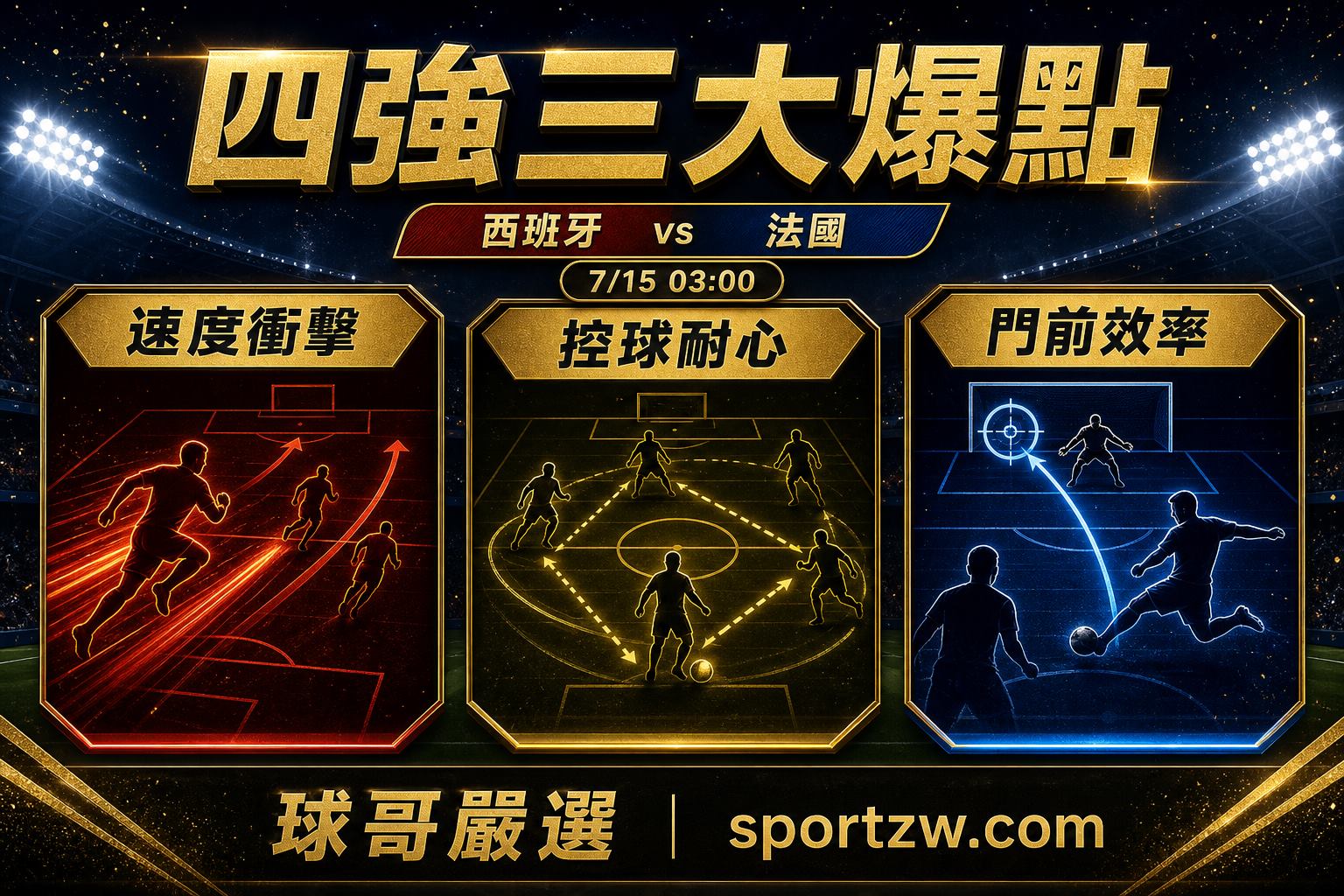 西班牙對法國四強三大爆點速度衝擊控球耐心門前效率
