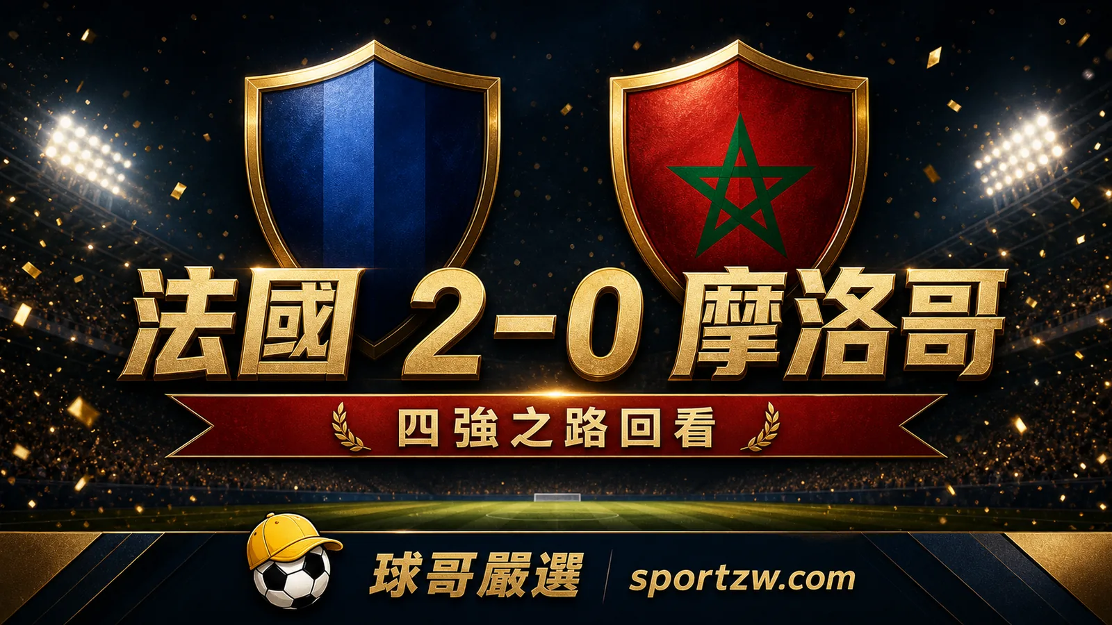 法國 2–0 摩洛哥四強之路回看
